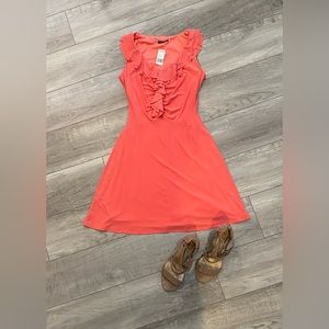 Beautiful coral dress perfect for the spring